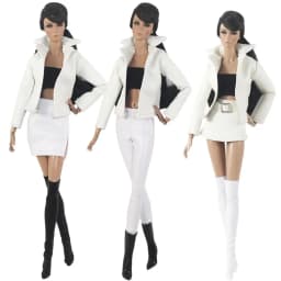 Handmade BABI CLOTHES Leather Clothing Outfit for 11.5 inch 30cm Doll Clothes Many Style Gifts for BABI Doll Accessories 03
