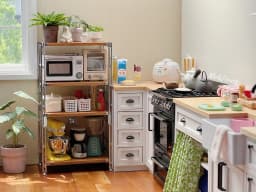 1/6 Scale Dollhouse Miniature Furniture Wooden Shelf Cabinet Sink Cabinet Operator Counter Bar Dollhouse Kitchen Accessory