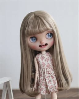 In Stock BJD Doll Wig Blythe Baby Big Head Diandian High Temperature Silk Long Pear BJD Accessories (No Dolls)