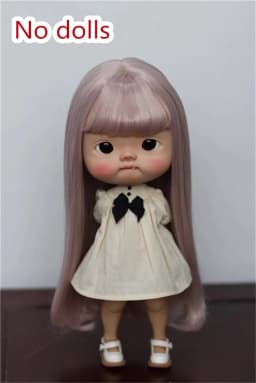 In Stock BJD Doll Wig Blythe Baby Big Head Diandian High Temperature Silk Long Pear BJD Accessories (No Dolls)