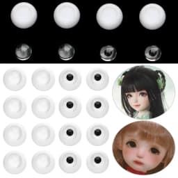 1Set 8~26mm Round Acrylic Doll Eyes Eyeball DIY Sticking Mud Clay Dolls Safety Eye Toys High Quality Toy Accessories