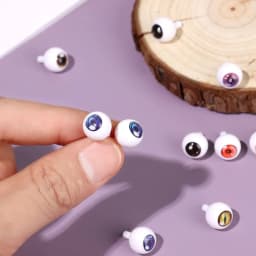 1pair 11mm Plastic Doll Safety Eyes For 1/6 BJD Dolls For ob11 Dolls Animals Toy Puppet Making Dinosaur Eyeballs DIY Accessories