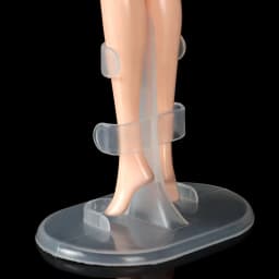 5pcs Transparent Doll Stand Display Holder Plastic Dolls Stands Doll Accessories Doll Support Leg Holders