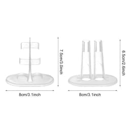 5pcs Transparent Doll Stand Display Holder Plastic Dolls Stands Doll Accessories Doll Support Leg Holders