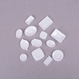 33Pc/Set Kitchen Acrylic Mini Tableware Miniatures Cup Plate Dish Decor Toys for Kids Girls Gifts For Children Doll Accessories