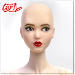 MENGF New Doll Bald Head DIY Makeup Practice Doll Blank Heads White Beige Brown Super White Coffee Skin 1/6 Doll Part FR IT Doll