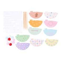 10Pcs DIY Mini Hat Baking Cake Topper Baking Insert 1:12 Dollhouse Miniature Hat Bear Birthday Cap Hairball Christmas Decor Toy