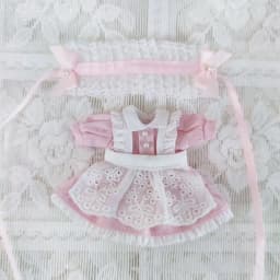 OB11 Doll Clothes Suit Cute Lace Maid Dress Apron Headband Set Blue Pink Black 1/11Bjd Dolls Princess Dresses Dolls Accessories