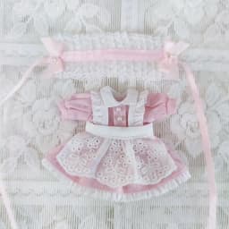OB11 Doll Clothes Suit Cute Lace Maid Dress Apron Headband Set Blue Pink Black 1/11Bjd Dolls Princess Dresses Dolls Accessories