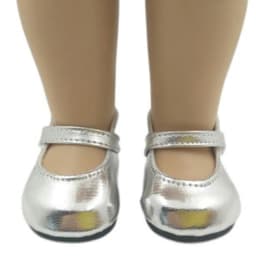 18 Inch Girls Dolls Shoes PU Leather Doll Shoes Fit 43 cm Baby Doll 7cm White Small Fresh Shoes For BJD 1/3 Girl doll