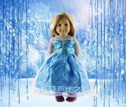 1 Set 45cm Doll Clothes for 18 Inch American Girl Handmade Elsa Princess Dress Kids gift