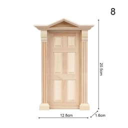 Cute Wooden Frame and Glass Plate Doll House DIY Double Window 1/12 Dollhouse Miniature Accessories Furniture Toys