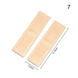 Cute Wooden Frame and Glass Plate Doll House DIY Double Window 1/12 Dollhouse Miniature Accessories Furniture Toys