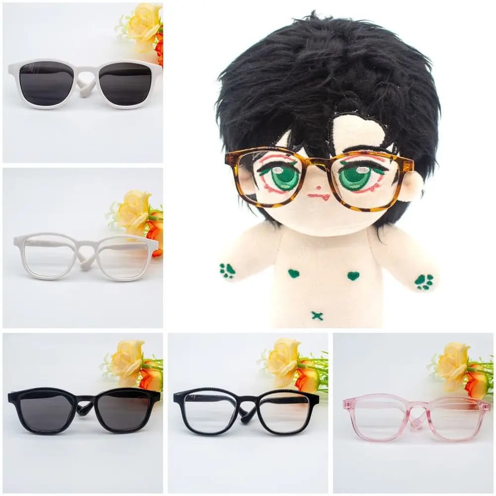 for 1/31/4 BJD Accessories For 15cm/20cm Dolls Fashion Glasses Clothes Plush Doll Eyeglasses Cute Frame Glasses