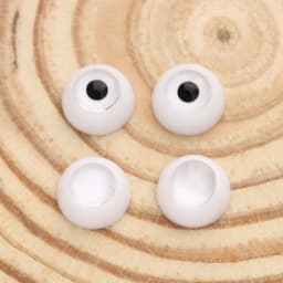 1Set 8~26mm Half Round Acrylic Doll Eyes Eyeball High Quality DIY Sticking Mud Clay Doll Safety Eyes Toy Accessories