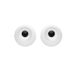 1Set 8~26mm Half Round Acrylic Doll Eyes Eyeball High Quality DIY Sticking Mud Clay Doll Safety Eyes Toy Accessories