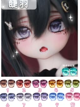 BJD eyes doll Metallic effect eyes 10mm-24mm doll acrylic eyes for 1/8 1/6 1/4 1/3 BJD SD doll accessories doll eyes
