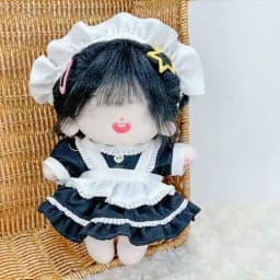 20CM Doll Clothes Suit Cute Maidservant Skirt Lace Lolita Princess Dress Casual Wears For Idol Dolls Accessories Plush Toys