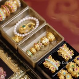 1/12 Doll Mini Jewelry Miniature Food Play Simulation Western Dowry Jewelry/Gems/Bracelets/Rings/Necklaces Doll Accessories