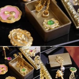 1/12 Doll Mini Jewelry Miniature Food Play Simulation Western Dowry Jewelry/Gems/Bracelets/Rings/Necklaces Doll Accessories