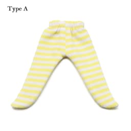 Ob11 Doll Clothes Tight Trousers Fashion Stripe Pantyhose Candy Color Leggings For For 1/12 BJD Doll Stocking Kids Toys