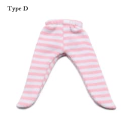 Ob11 Doll Clothes Tight Trousers Fashion Stripe Pantyhose Candy Color Leggings For For 1/12 BJD Doll Stocking Kids Toys