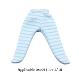 Ob11 Doll Clothes Tight Trousers Fashion Stripe Pantyhose Candy Color Leggings For For 1/12 BJD Doll Stocking Kids Toys