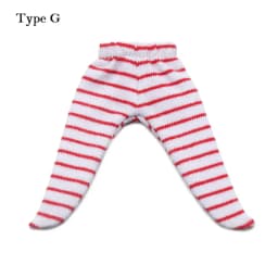 Ob11 Doll Clothes Tight Trousers Fashion Stripe Pantyhose Candy Color Leggings For For 1/12 BJD Doll Stocking Kids Toys