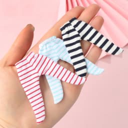 Ob11 Doll Clothes Tight Trousers Fashion Stripe Pantyhose Candy Color Leggings For For 1/12 BJD Doll Stocking Kids Toys
