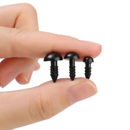 Doll Eye Accessories Wholesale Black Plastic Crafts Screw Eye Decoration 6/8/10mm DIY Set Teddy Bear Doll Decoration Accessories