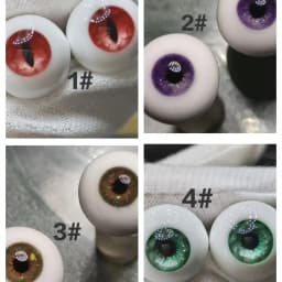 Resin Doll's Eyes 10/12/14/16/18mm Eye for 1/6 1/3 Bjd Doll Dress Up Accessories
