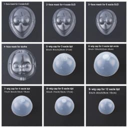 1/12 1/8 1/6 1/4 Head Clear Silicone Wig Cap Protection Cover Makeup Transparent Protection Cover for BJD Doll 2023 new