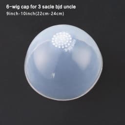 1/12 1/8 1/6 1/4 Head Clear Silicone Wig Cap Protection Cover Makeup Transparent Protection Cover for BJD Doll 2023 new