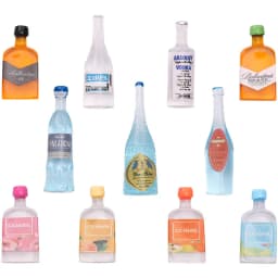 50Pcs Juice Drink Milk Model Mini Bottle Miniature Dollhouse Accessories for Dolls DIY Gifts Children Pretend Play Toys