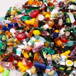 50Pcs Juice Drink Milk Model Mini Bottle Miniature Dollhouse Accessories for Dolls DIY Gifts Children Pretend Play Toys