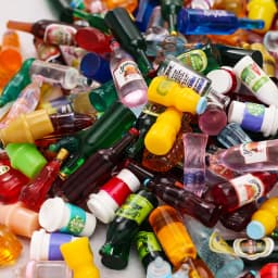 50Pcs Juice Drink Milk Model Mini Bottle Miniature Dollhouse Accessories for Dolls DIY Gifts Children Pretend Play Toys