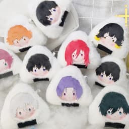 Anime BL Isagi Yoichi Nagi Seishiro Kawaii Cosplay Soft Rice Ball Cotton Doll Keychain Bag Pendant Plushie Toy Figures Fans Gift