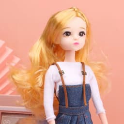 1/6 BJD Doll Head With Gold Brown Black Hair For 30cm Doll Joint 3D Eyes Europe Red DIY Head Wear for Ancient Doll Accessories