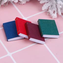 3/4pcs Mini Paper Books Boek Model Toys For Barbie Bjd Blythe Ob11 1/6 Miniature Dollhouse Furniture Decor Dolls Accessories