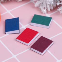 3/4pcs Mini Paper Books Boek Model Toys For Barbie Bjd Blythe Ob11 1/6 Miniature Dollhouse Furniture Decor Dolls Accessories
