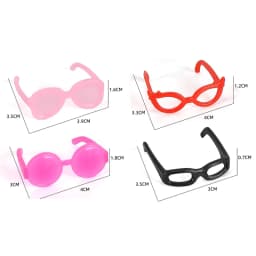 4/8/16Pcs Bento Decoration Tools Lunch Bento Box Food Glasses Headwear Buffet Sandwich Toppers Decor For Bento Decoration