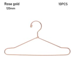 10pcs Metal Doll Dress Clothes Hangers for 1/6 Doll Clothes Mini Hangers Doll Hangers Hangers Miniature Dollhouse Furniture