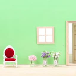 1:12 Scale Dollhouse Flower Vase Doll Accessories Pink Rose White Jasmine Mini Floral Arrangement Miniature Model Furnitue Gift