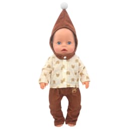 43cm Newborn Doll Cute Honeybee Jumpers Rompers 17-18inch Baby New Born Floral long Sleeve Clothes Set Accessories Holiday Gift