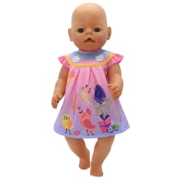 43cm Newborn Doll Cute Honeybee Jumpers Rompers 17-18inch Baby New Born Floral long Sleeve Clothes Set Accessories Holiday Gift