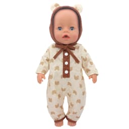 43cm Newborn Doll Cute Honeybee Jumpers Rompers 17-18inch Baby New Born Floral long Sleeve Clothes Set Accessories Holiday Gift
