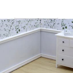 2PCS Skirting Line Mini Waistline Bathroom Living Room Decor Toy 1:12 Dollhouse Miniature