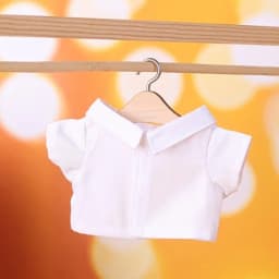 15/20CM Cotton Doll Clothes Fashion Tops Lapel Pure Color Shirt Stripe Lattice Blouse For EXO Idol Dolls Plush Toys Clothing