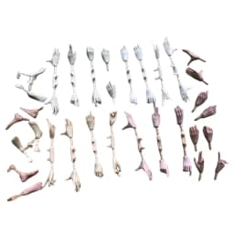 1/6 Doll Hands Feet Super White Beige Brown Doll Accessories 4 Gesture Doll Hands Decors For Female Dolls