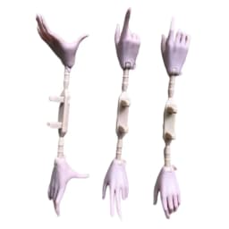 1/6 Doll Hands Feet Super White Beige Brown Doll Accessories 4 Gesture Doll Hands Decors For Female Dolls